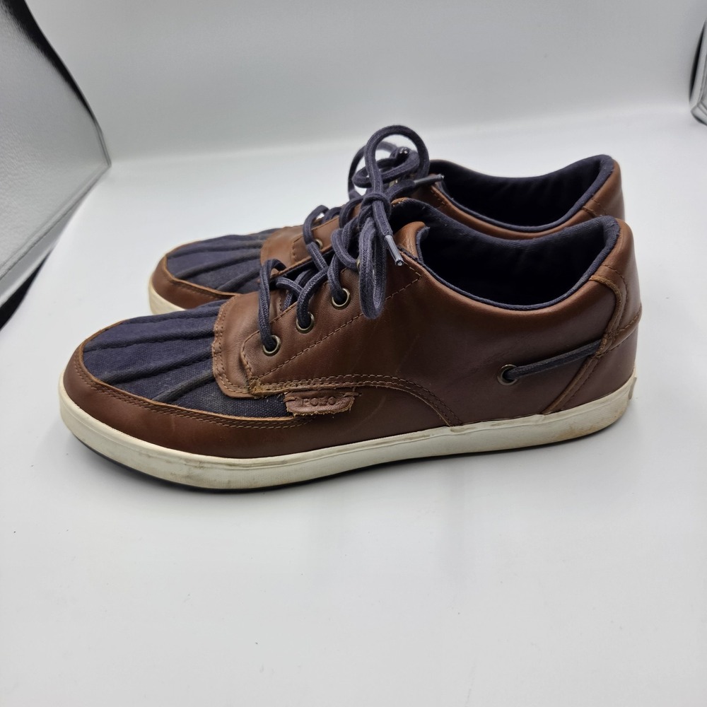 Polo Ralph Lauren Ramiro Canvas Sneaker Deck Shoe Navy Lace-up Nautical 10.5 D - Picture 4 of 9